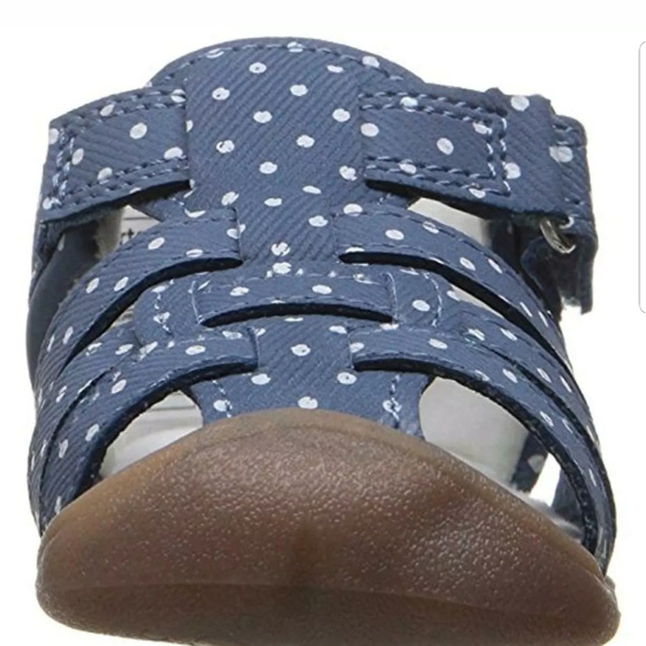 Carters Addison Blue Infant Sandals Shoes. 3 - Picture 3 of 4